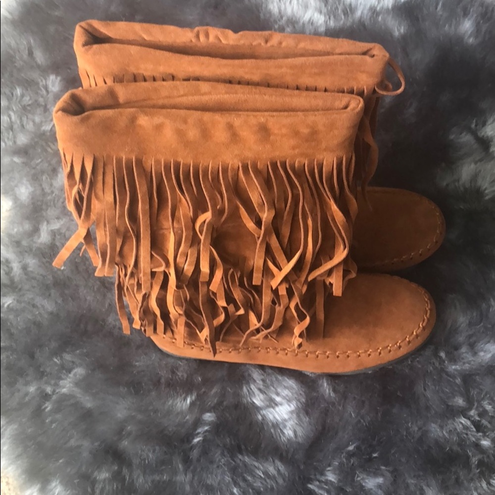 Fringe Moccasins boots